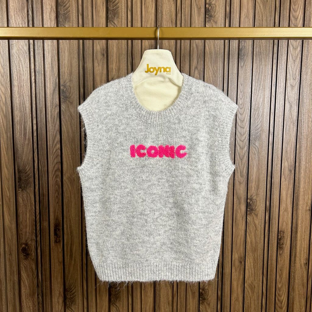 Pull sans manches iconic