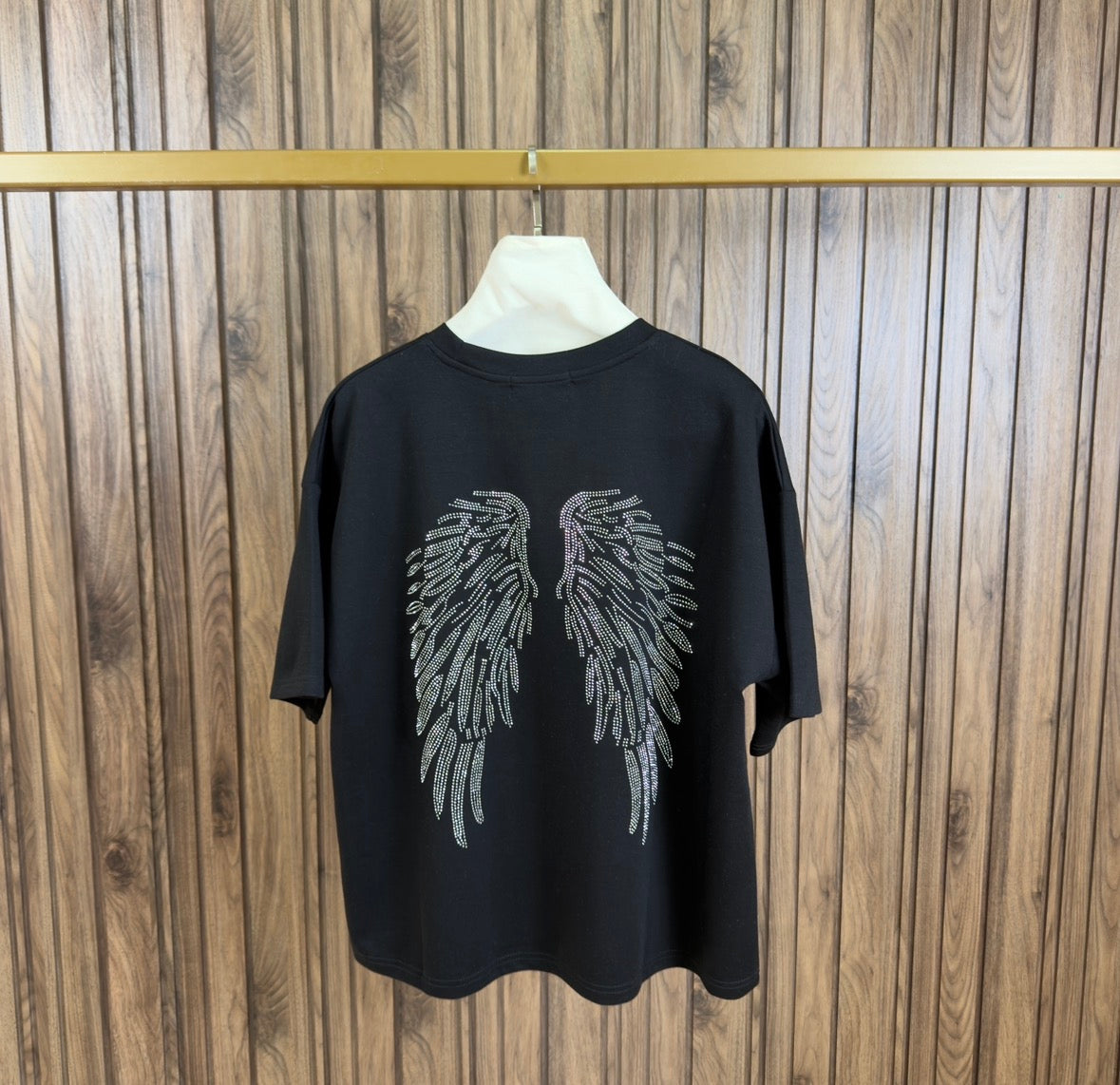 T-shirt angel noir