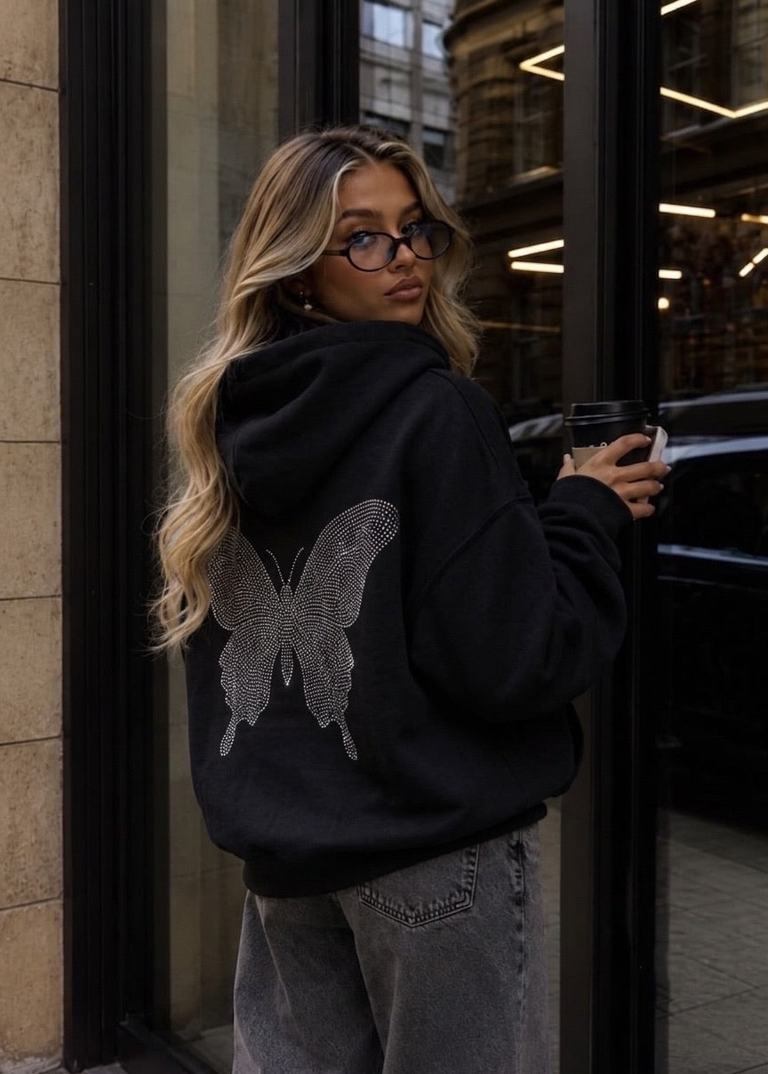 Gilet papillon noir