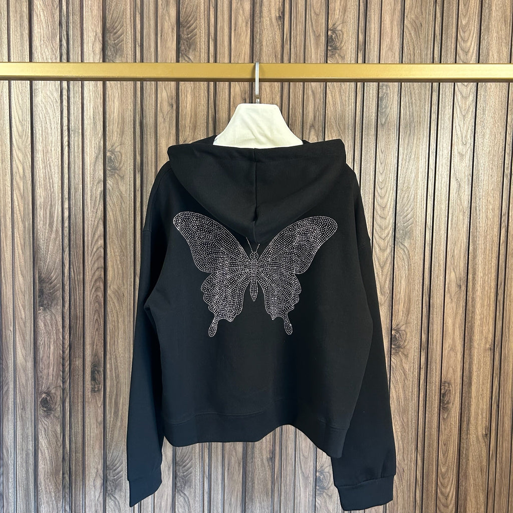 Gilet papillon noir